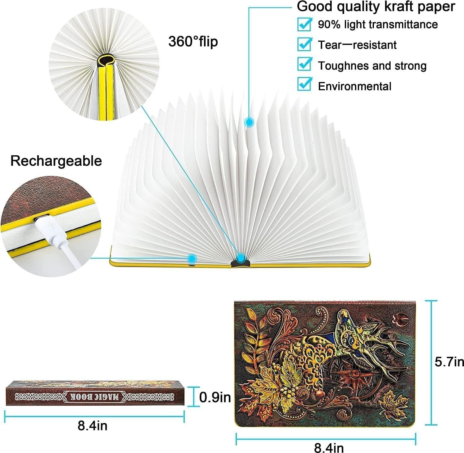 Lampada da lettura pieghevole a LED DEVASO in 3 colori per casa  camera da letto - 3