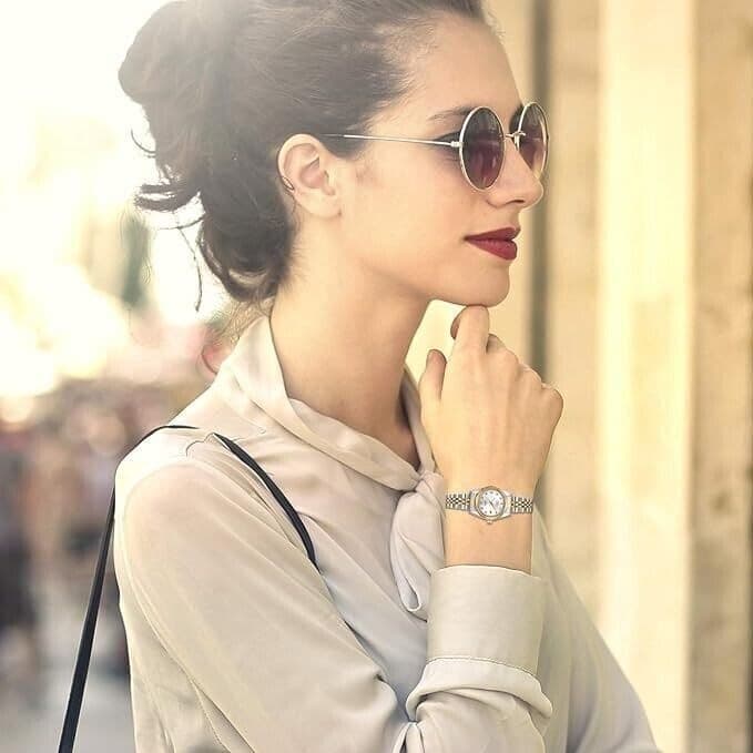 Orologio Analogico al Quarzo, Orologio Rotondo Impermeabile per Uomo e Donna - 6