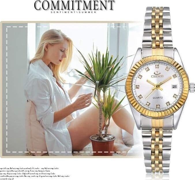 Orologio Analogico al Quarzo, Orologio Rotondo Impermeabile per Uomo e Donna - 7