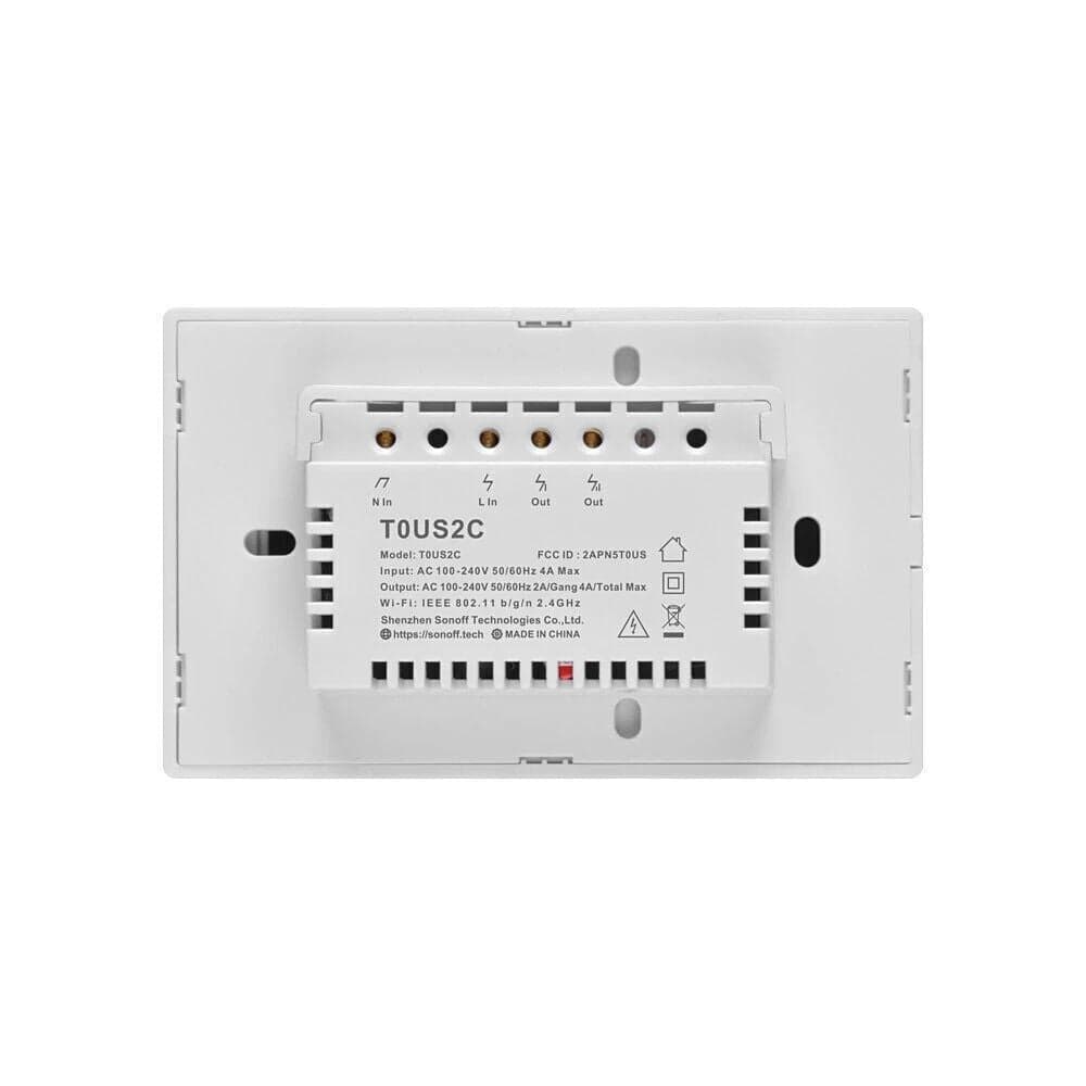 SONOFF T0US2C Interruttore Intelligente Luce Controllo RF Wireless WiFi da Muro - 7