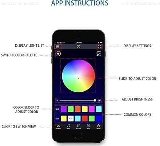 Luci LED per Auto Lampada, Luce Decorativa impermeabile per la decorazione - 4