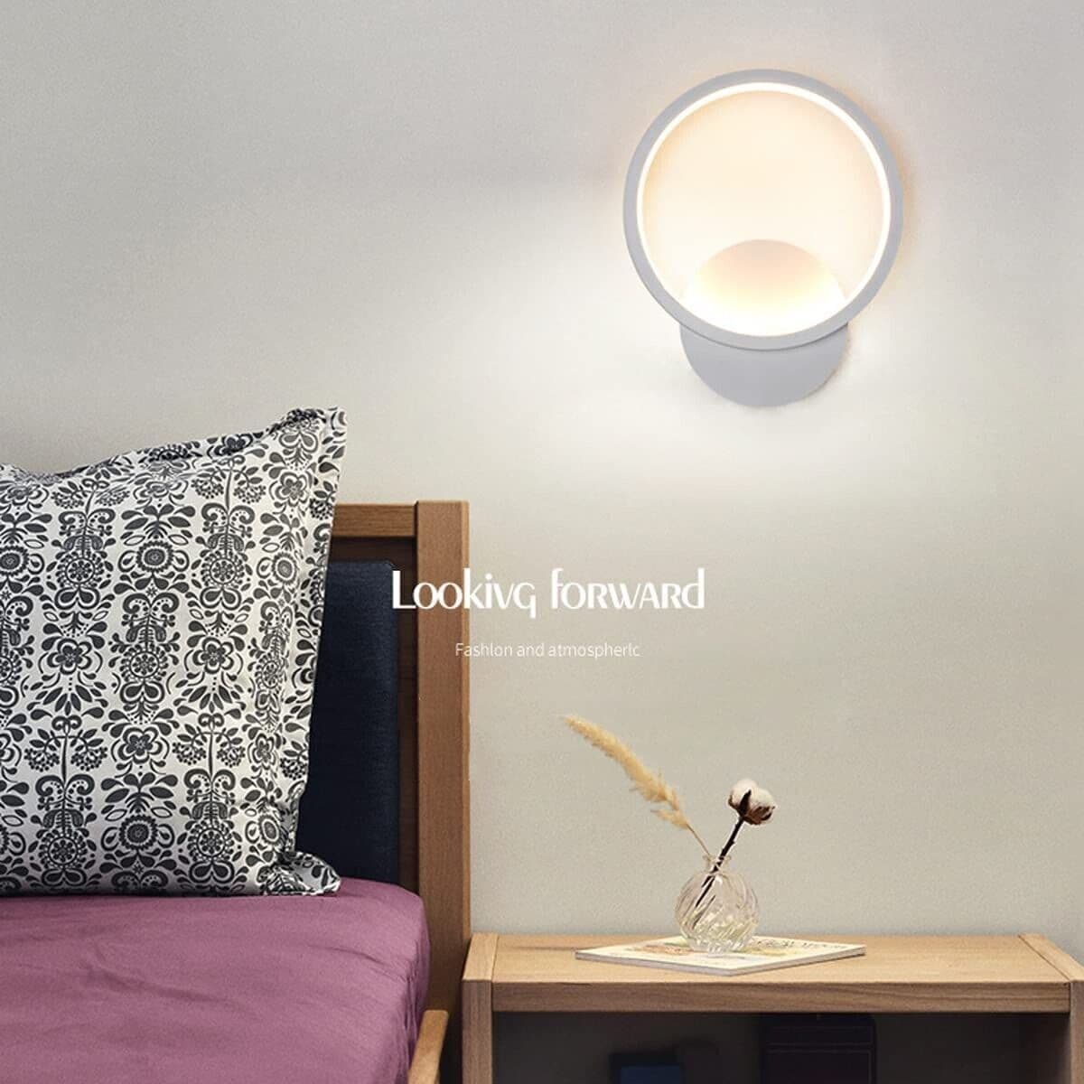 ZTWLEED LED Lampada da Parete Interno 14W，Quadrato Bianco Applique da Parete - 6