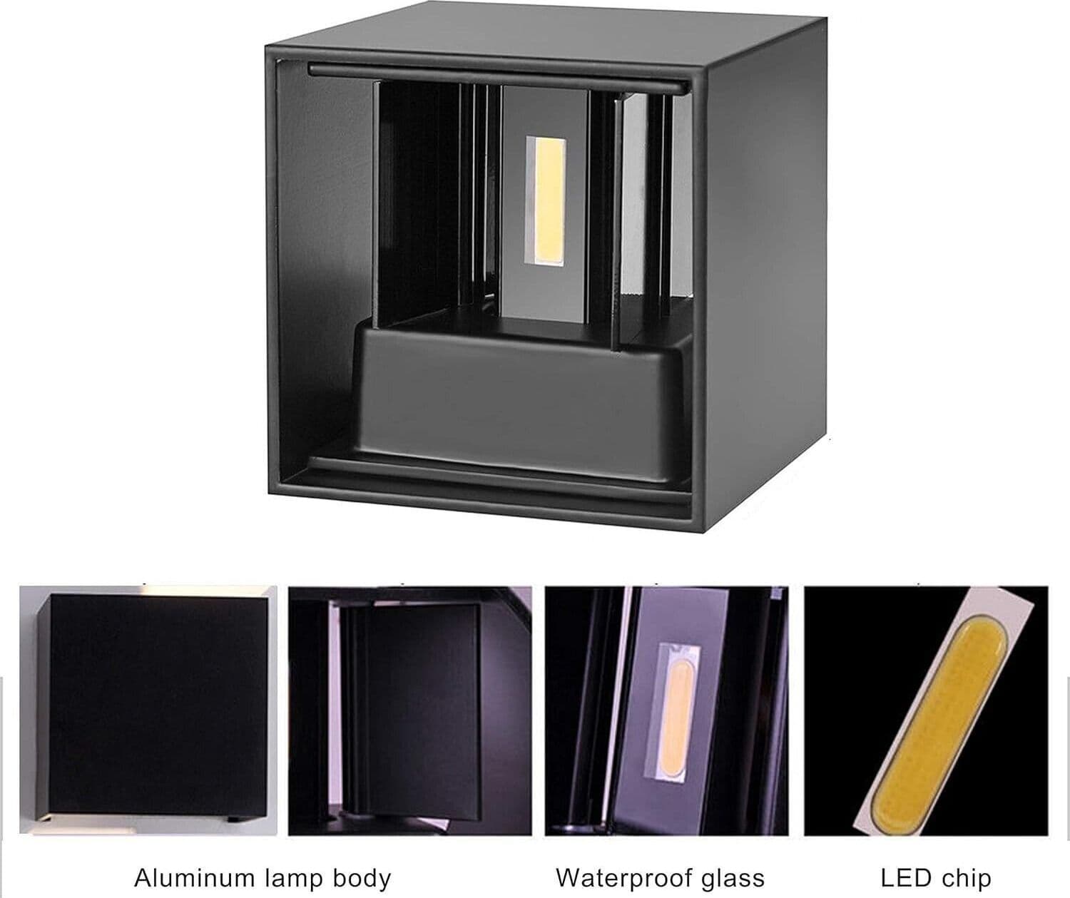 Led Moderno7 W Lampade da Parete per Interni/Esterno, Applique da parete - 2