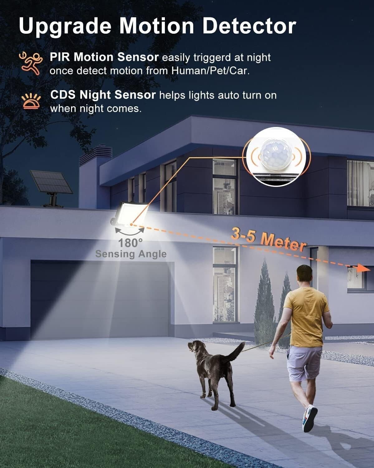 Luce Solare con Sensore di Movimento [228LED/3Modes] Luci Solari da Esterno - 7