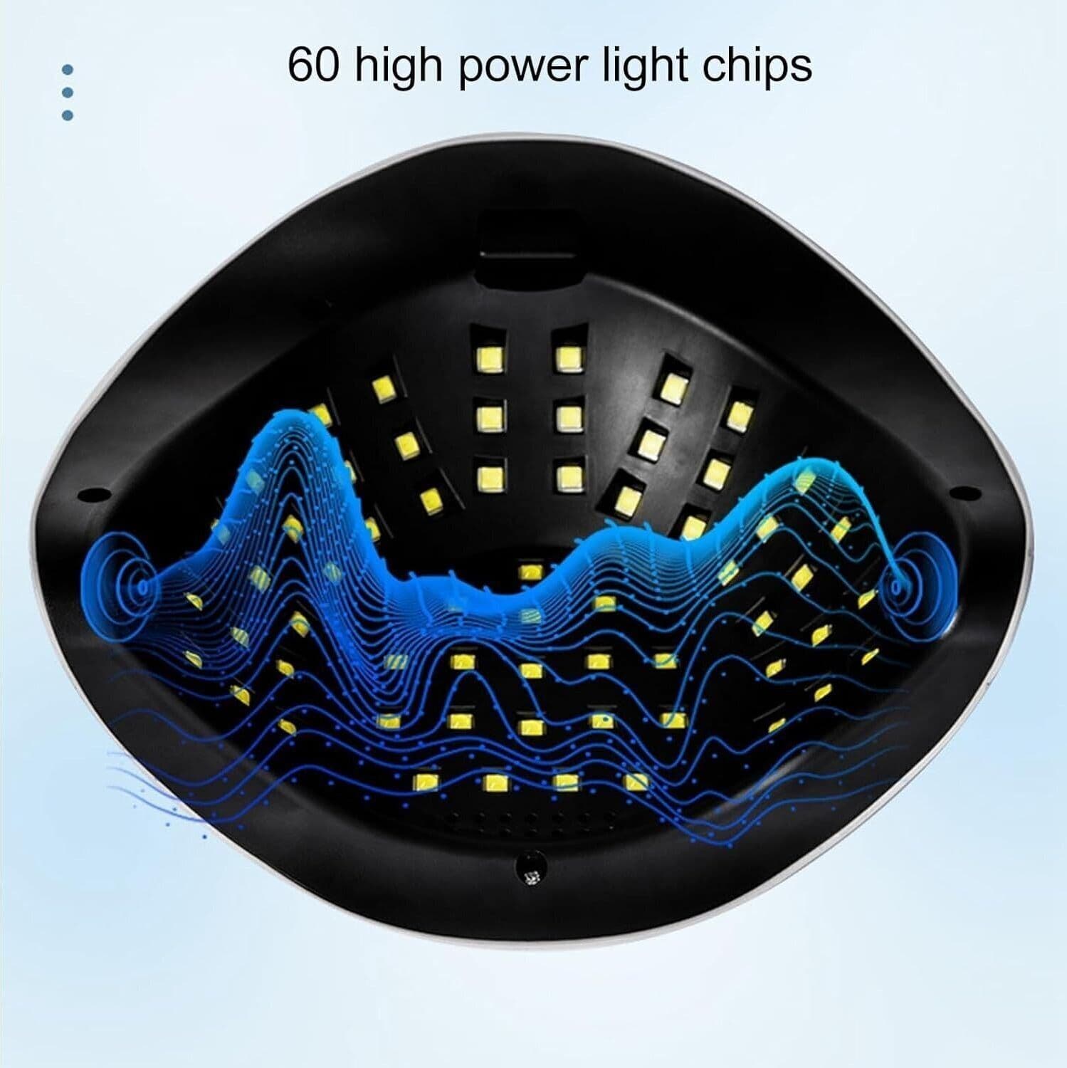 Asciuga Unghie Elettrico, Lampada UV Sensoriale Regolabile Ad Alta Potenza - 4