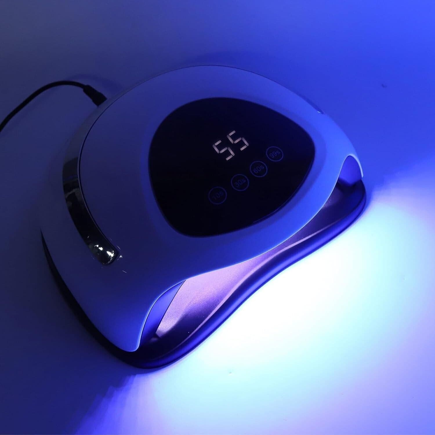 Asciuga Unghie Elettrico, Lampada UV Sensoriale Regolabile Ad Alta Potenza - 10