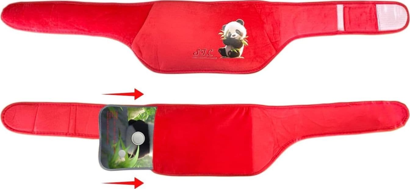 Borsa dell'acqua calda elettrica in peluche da 500 W, rimovibile e lavabile. - 2