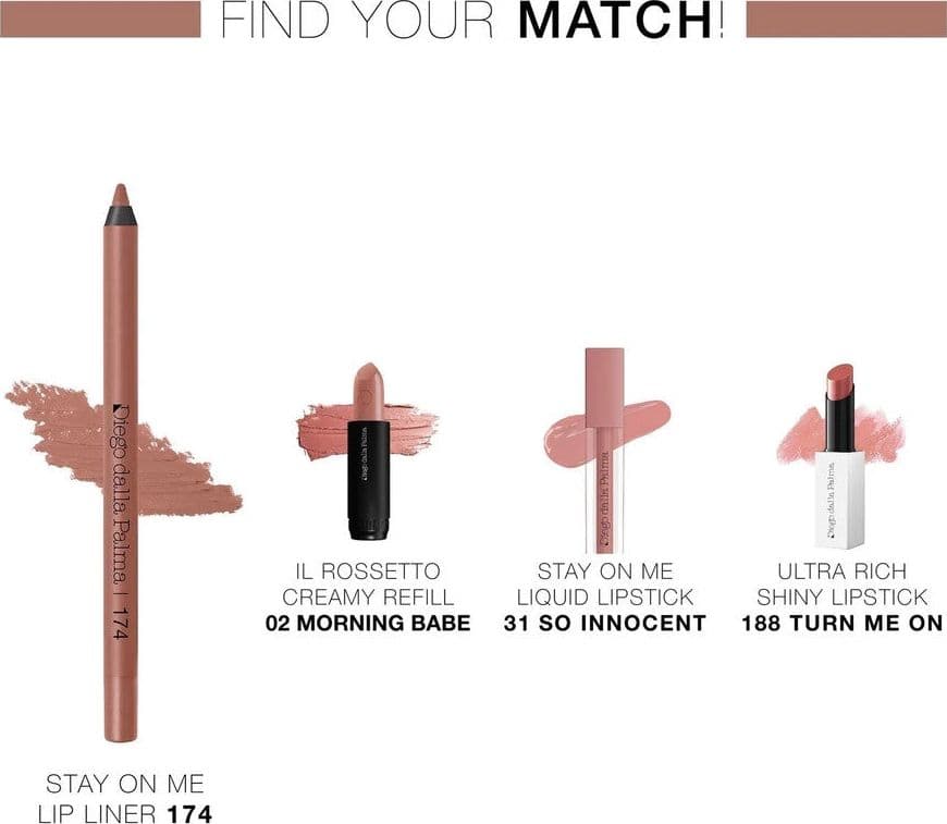 Diego Dalla Palma Matita labbra Stay On Me Lip Liner 174 Nude Beige - 3