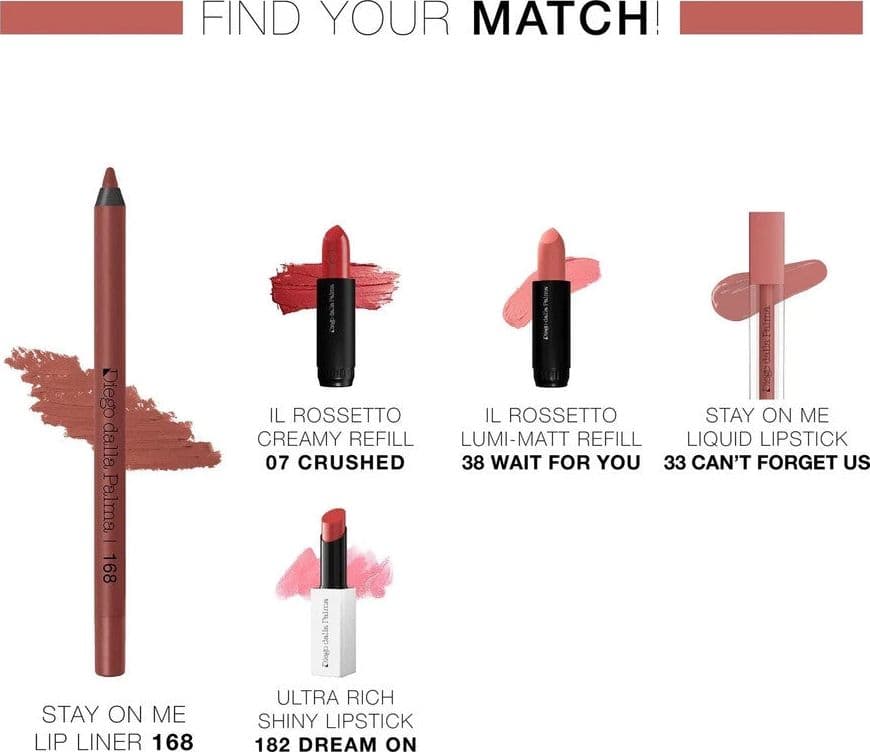 Diego dalla Palma Stay On Me Lip Liner 168 Terracotta–Matita Labbra Lunga Tenuta - 3