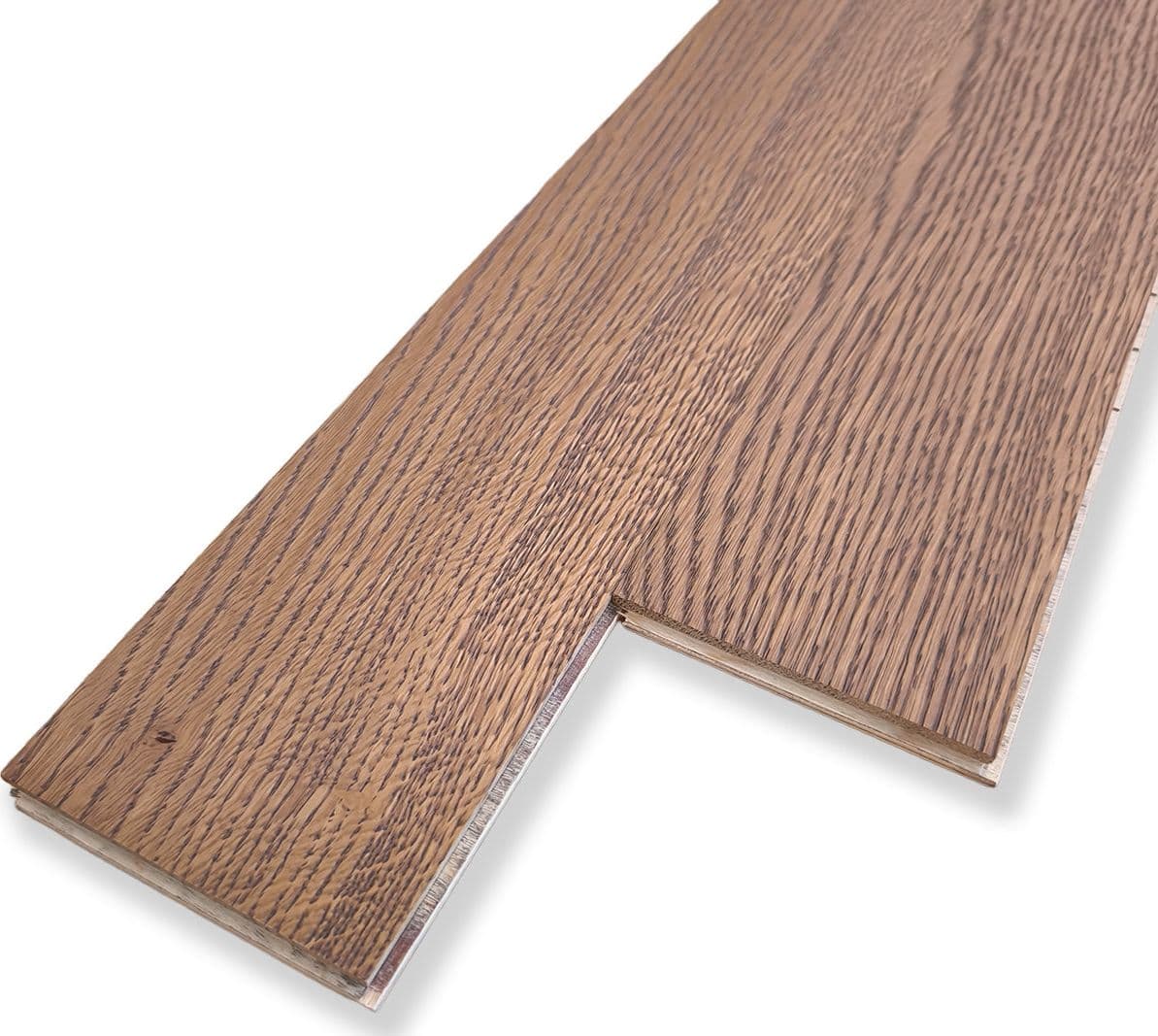 Parquet Prefinito in Rovere Garbelotto Effetto Cuoio Anticato Spazzolato Verniciato Senza Bisello 14x90x900/1000 mm – Lotto 15 mq - 6