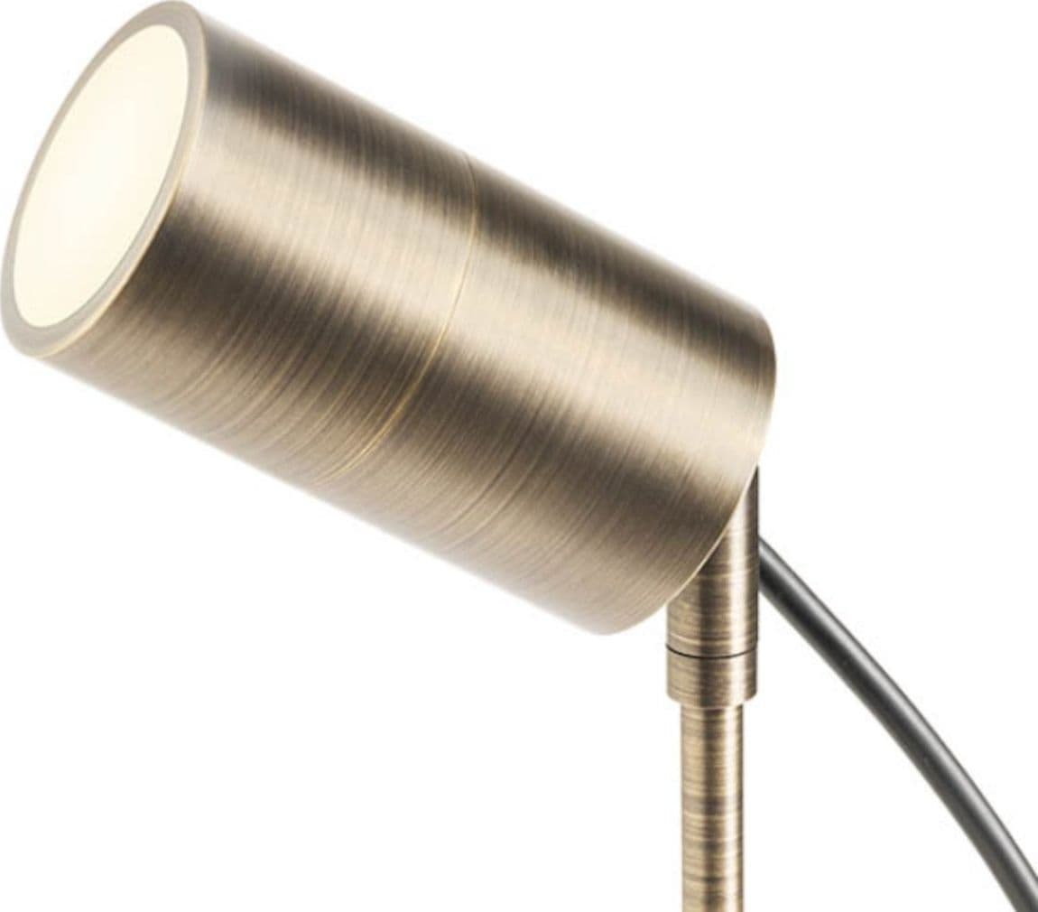Lampada picchetto Redo Group STAKE 91169 91170 GU10 LED orientabile ottone - 2