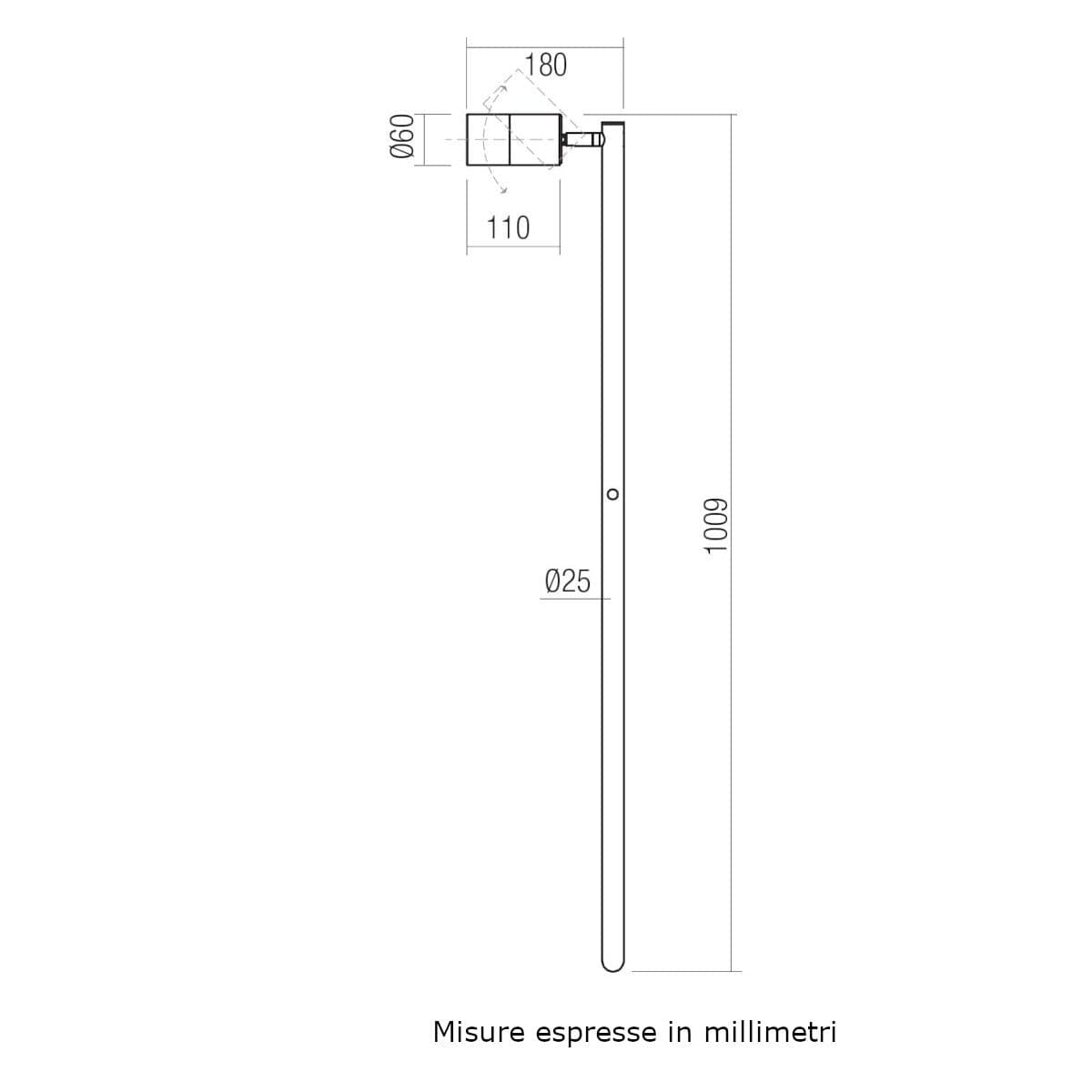 Lampada picchetto Redo Group STAKE 91171 91172 GU10 LED orientabile ottone - 4