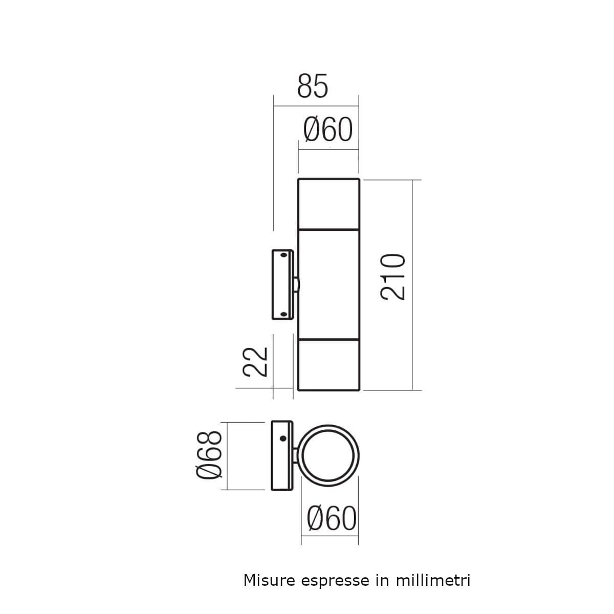 Applique classico Redo Group STAKE 91179 91180 GU10 LED biemissione orientabile ottone - 8