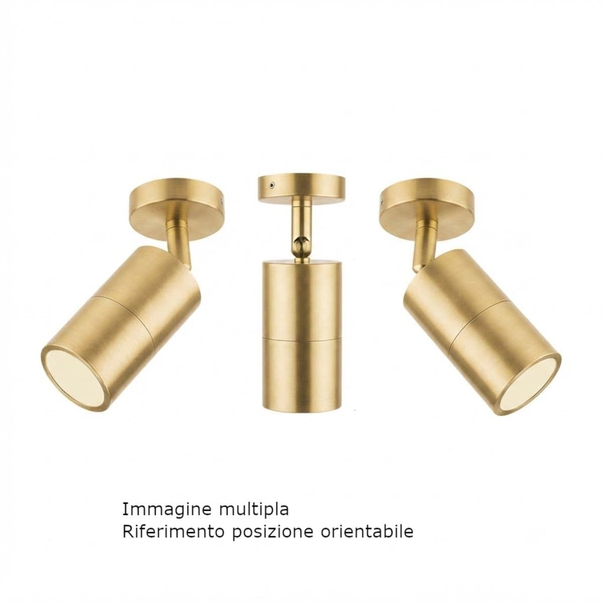 Plafoniera classica Redo Group STAKE 91177 91178 GU10 LED orientabile ottone - 3