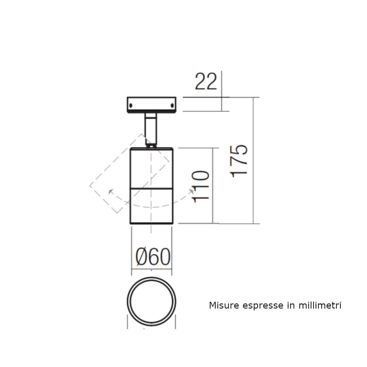 Plafoniera classica Redo Group STAKE 91177 91178 GU10 LED orientabile ottone - 5