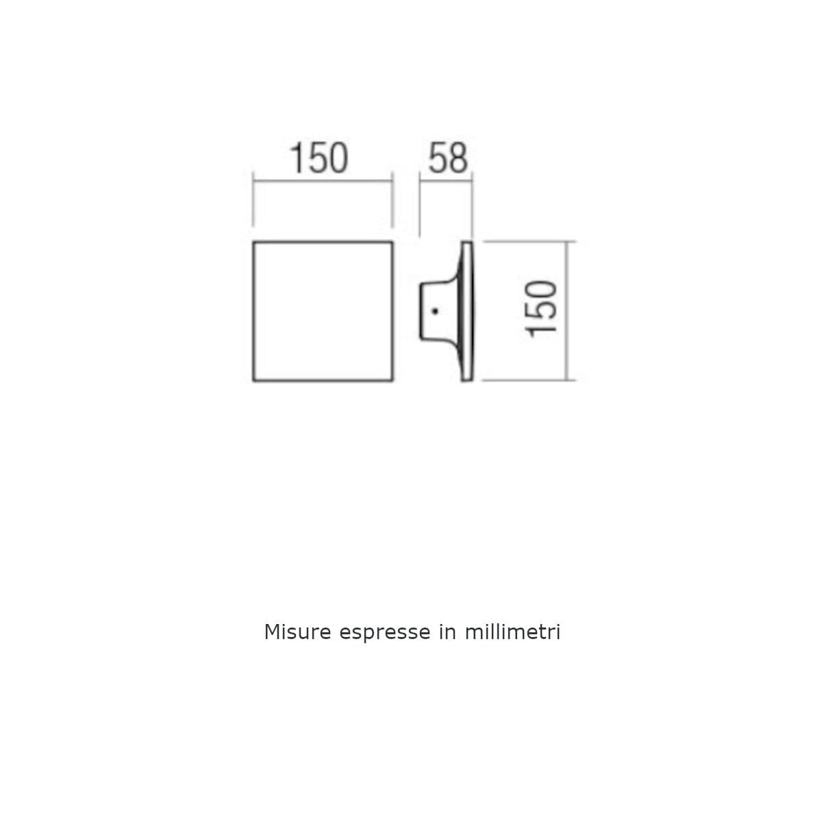 Applique moderno Redo Group AURA 90370 90371 LED IP65 ABS policarbonato - 5