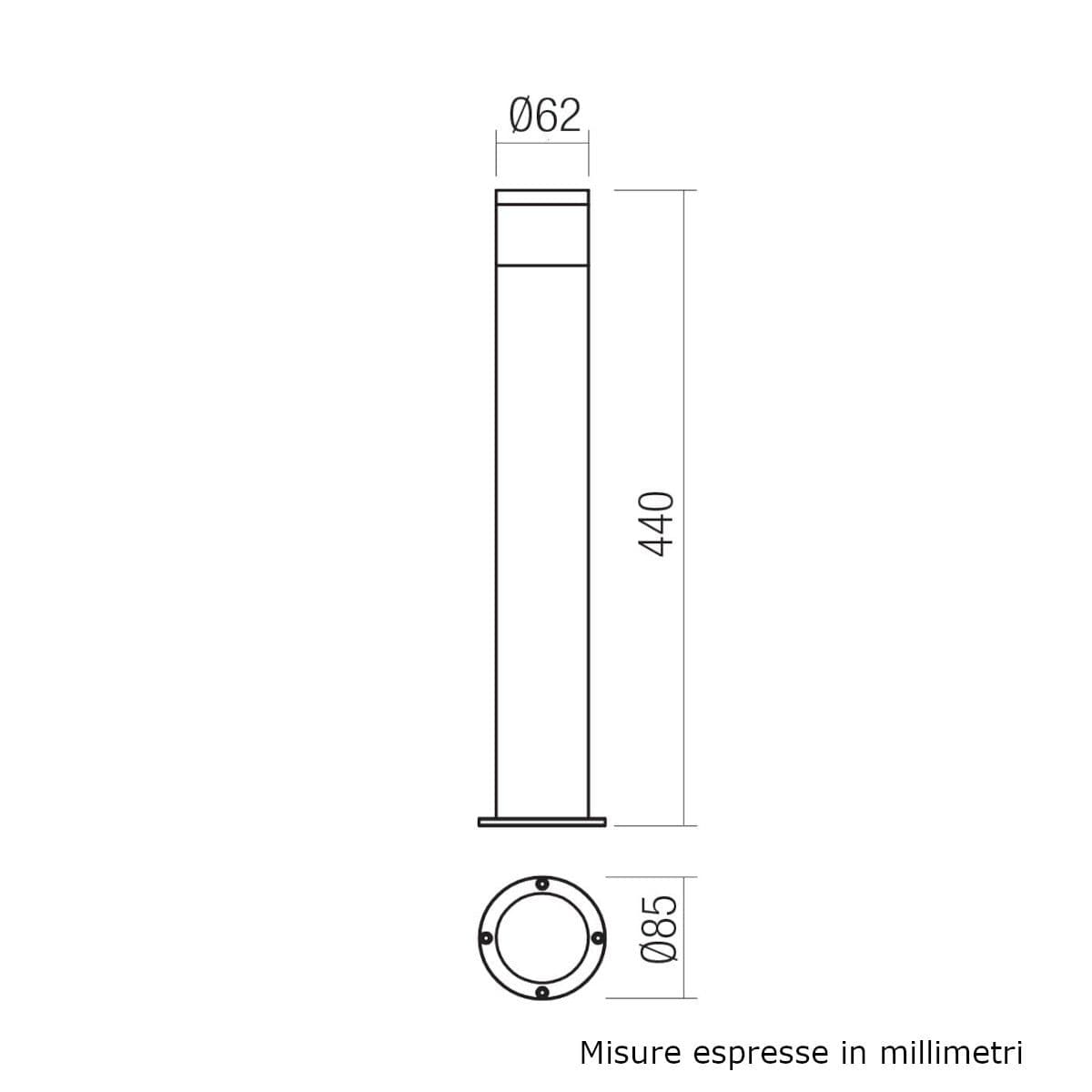 Paletto classico Redo Group STAKE 91181 91182 GU10 LED ottone - 7