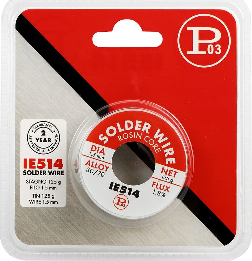 FILO STAGNO PER SALDARE 125 g. - 1.5 mm - PROJECT