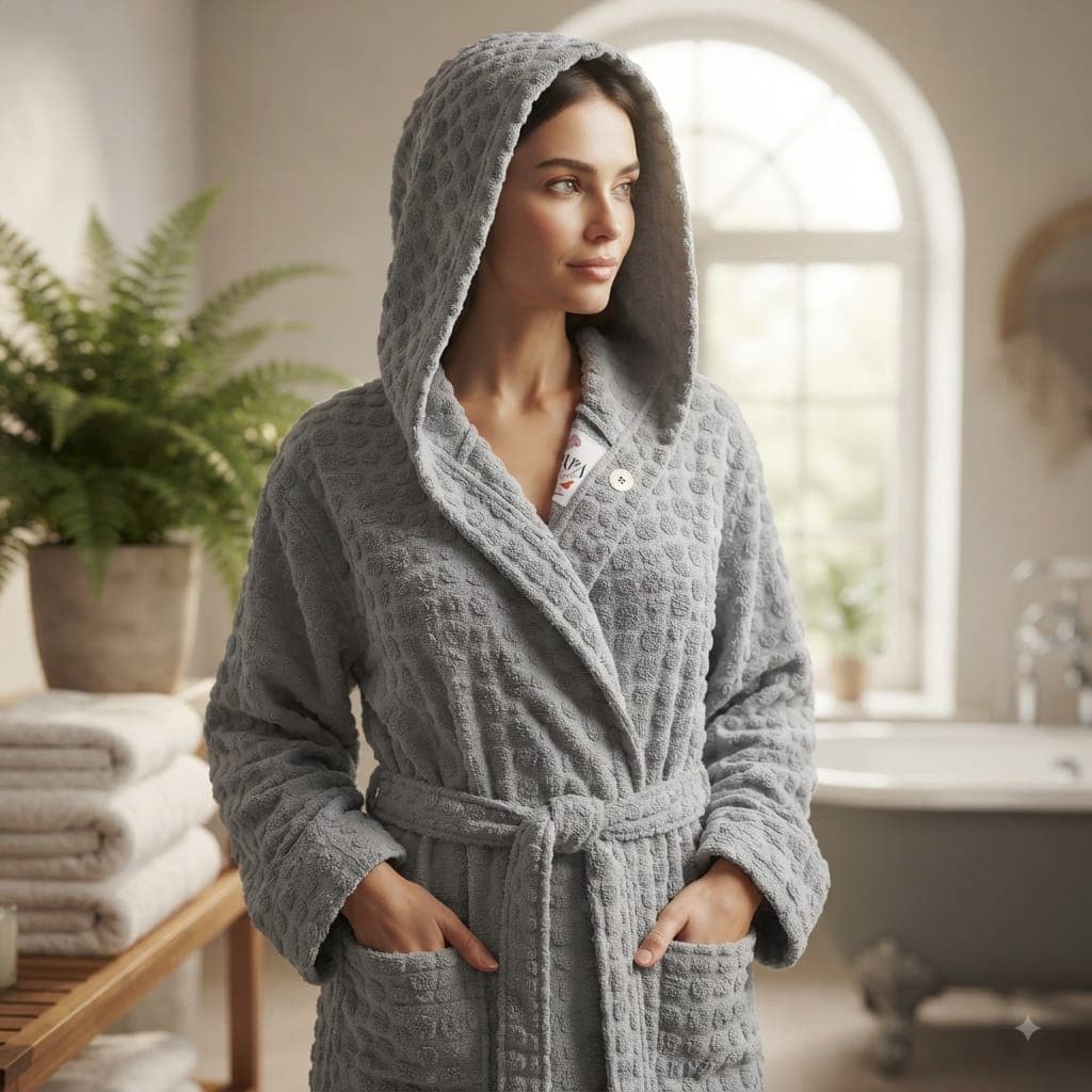 Accappatoio Papalina Jacquard Rue XXL Spugna di Cotone - 14