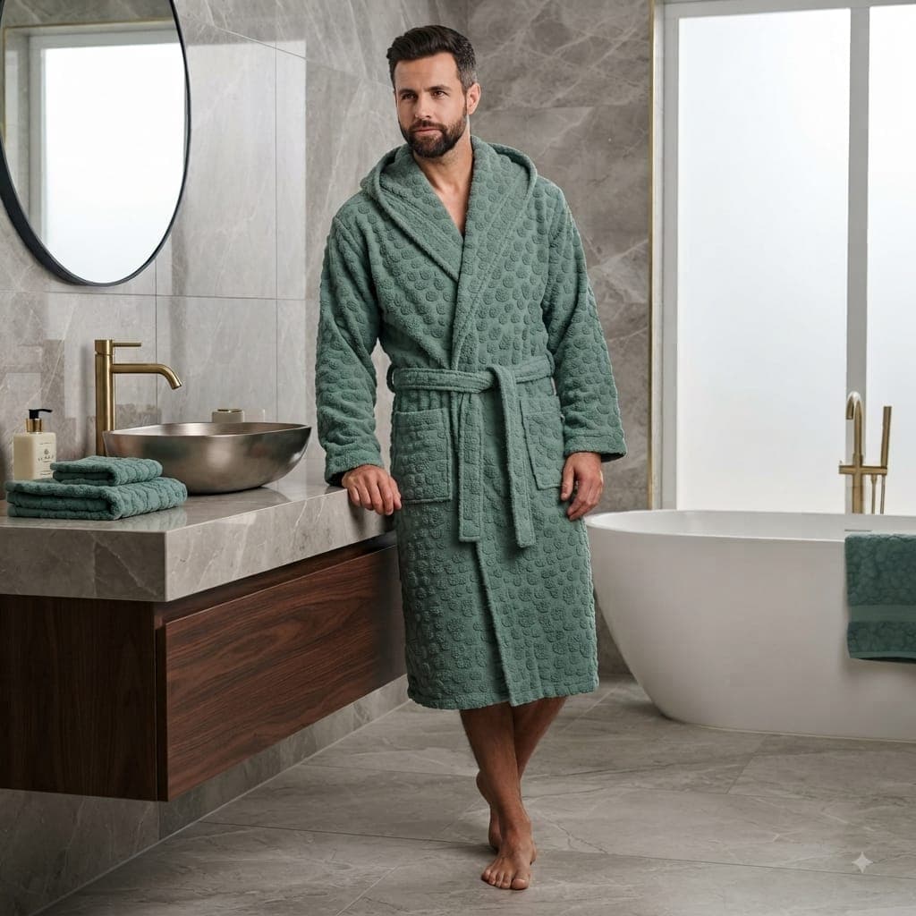 Accappatoio Papalina Jacquard Rue XXL Spugna di Cotone - 13