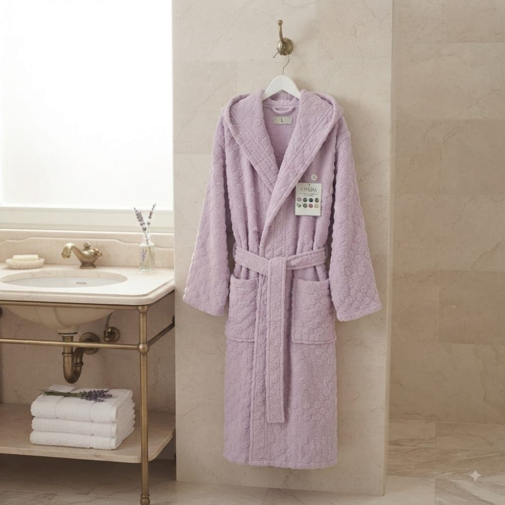 Accappatoio Papalina Jacquard Rue XXL Spugna di Cotone - 12