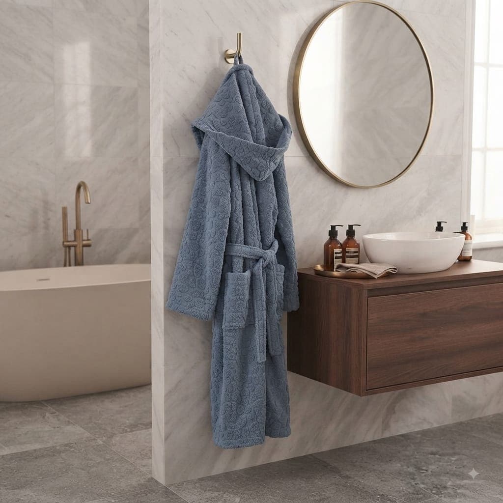 Accappatoio Papalina Jacquard Rue XXL Spugna di Cotone - 8