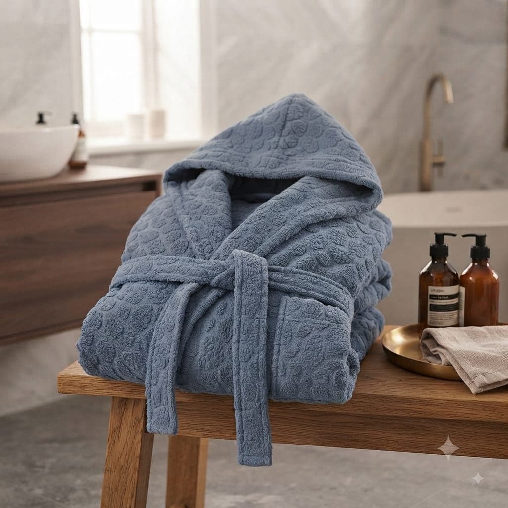 Accappatoio Papalina Jacquard Rue XXL Spugna di Cotone - 9