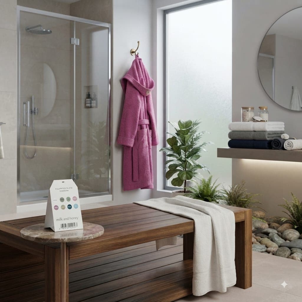 Accappatoio Milk And Honey Caledonia L Spugna di Cotone - 24