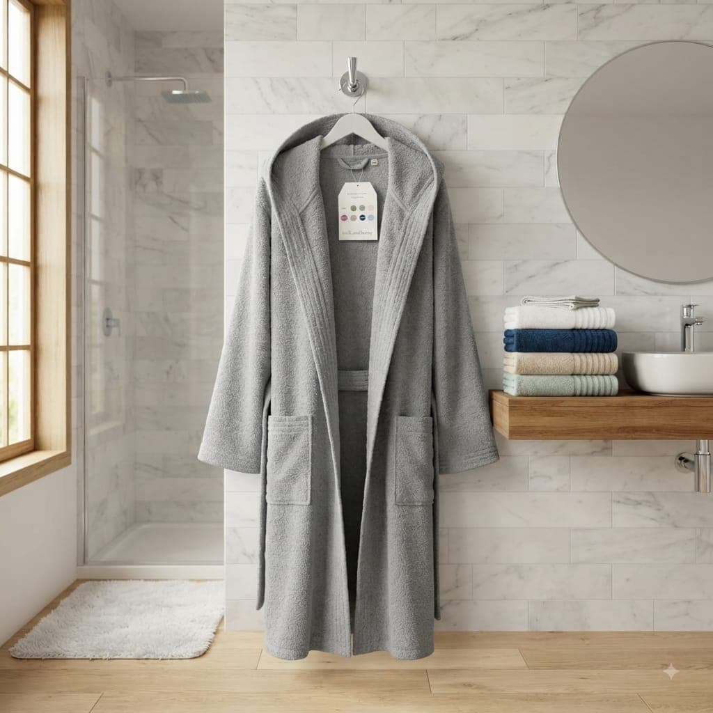 Accappatoio Milk And Honey Caledonia L Spugna di Cotone - 12