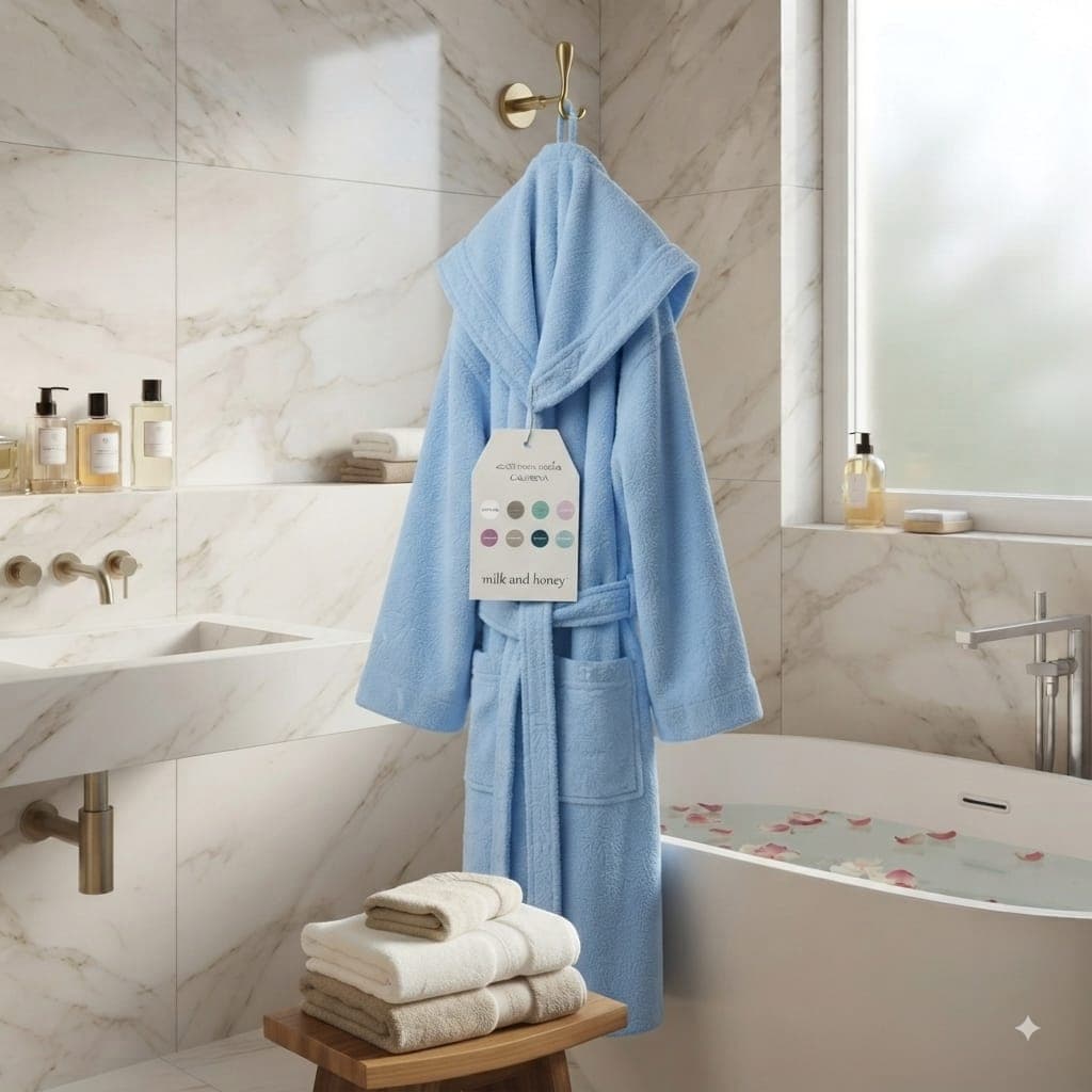 Accappatoio Milk And Honey Caledonia L Spugna di Cotone - 19