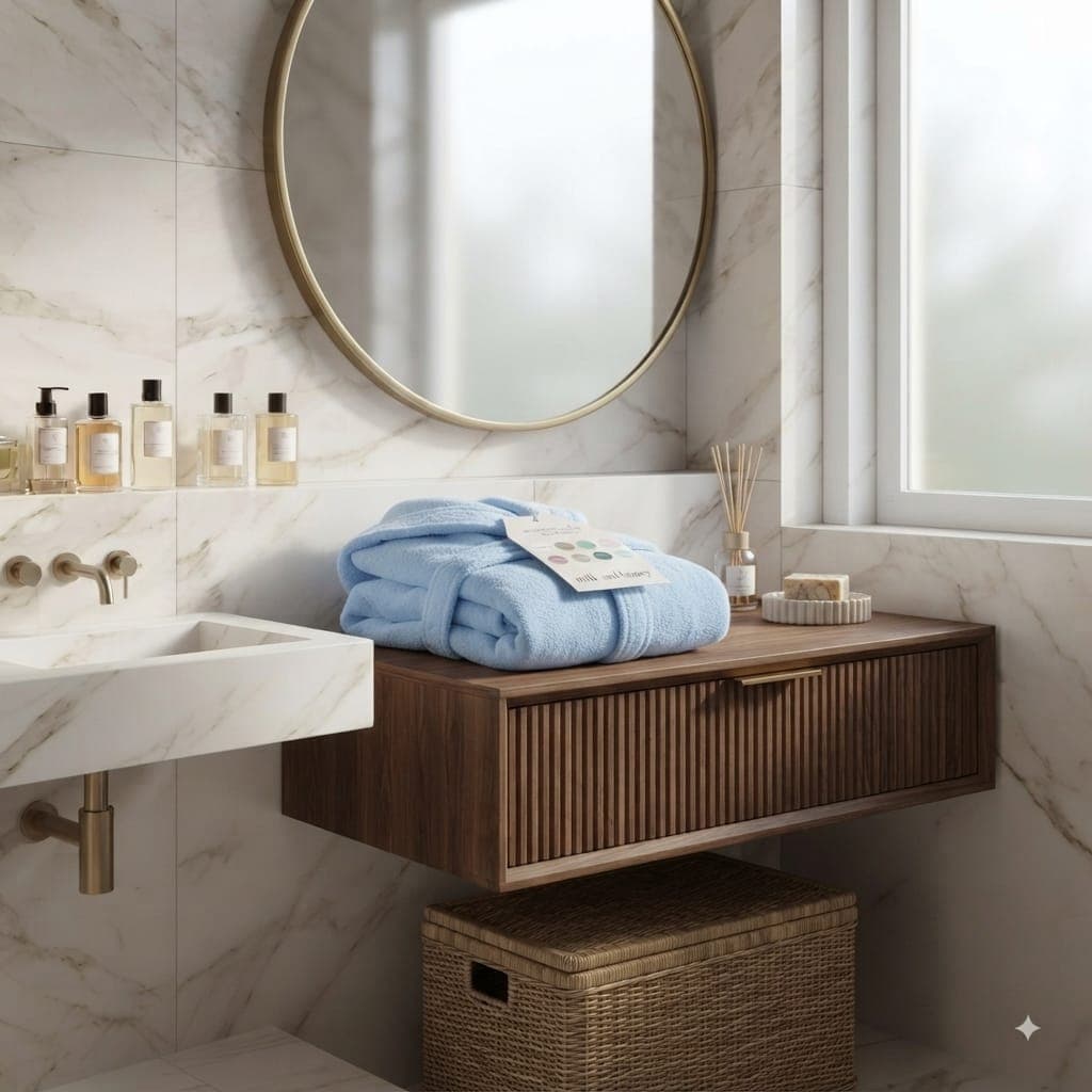 Accappatoio Milk And Honey Caledonia L Spugna di Cotone - 20