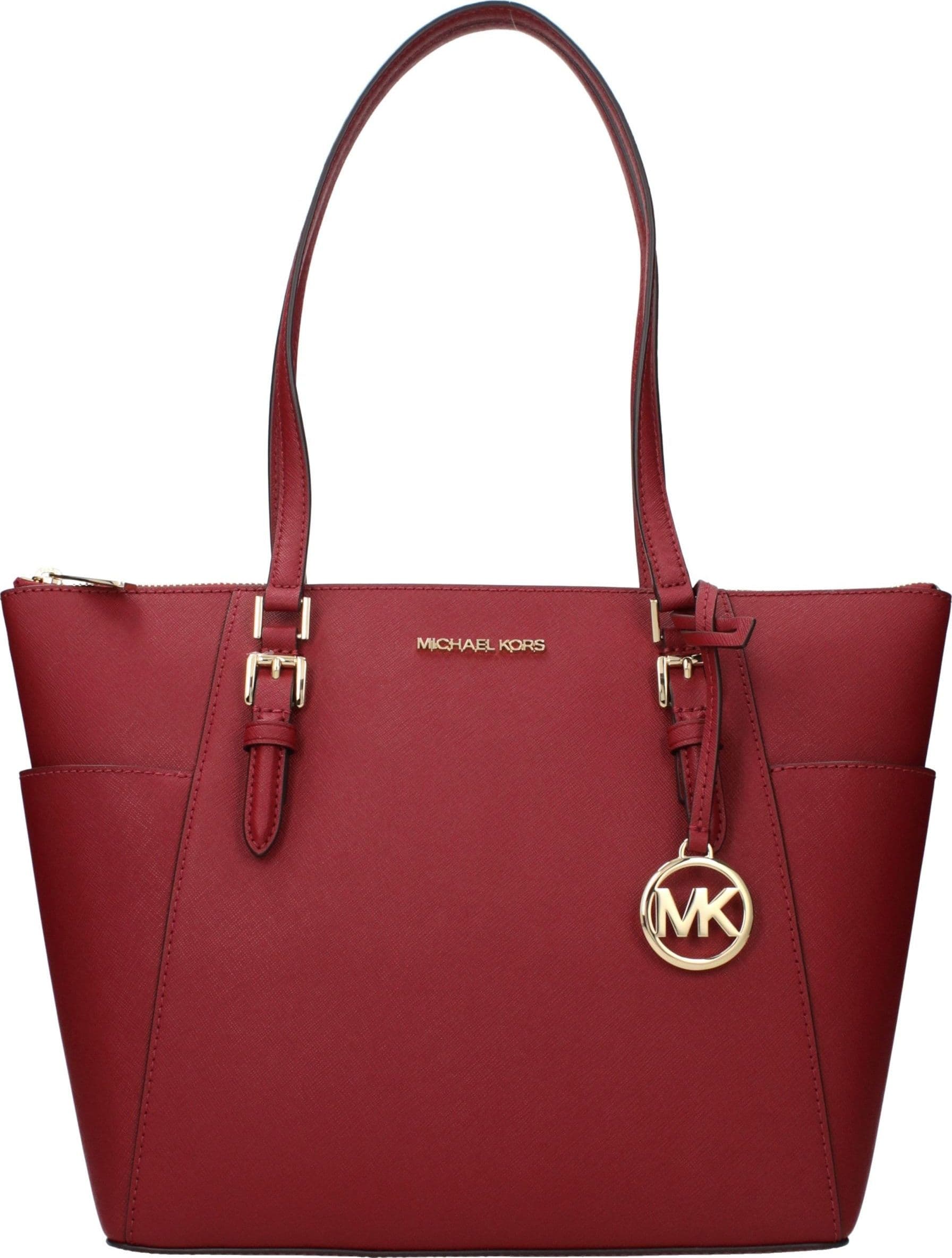 Michael Kors Red Leather Shoulder Bag