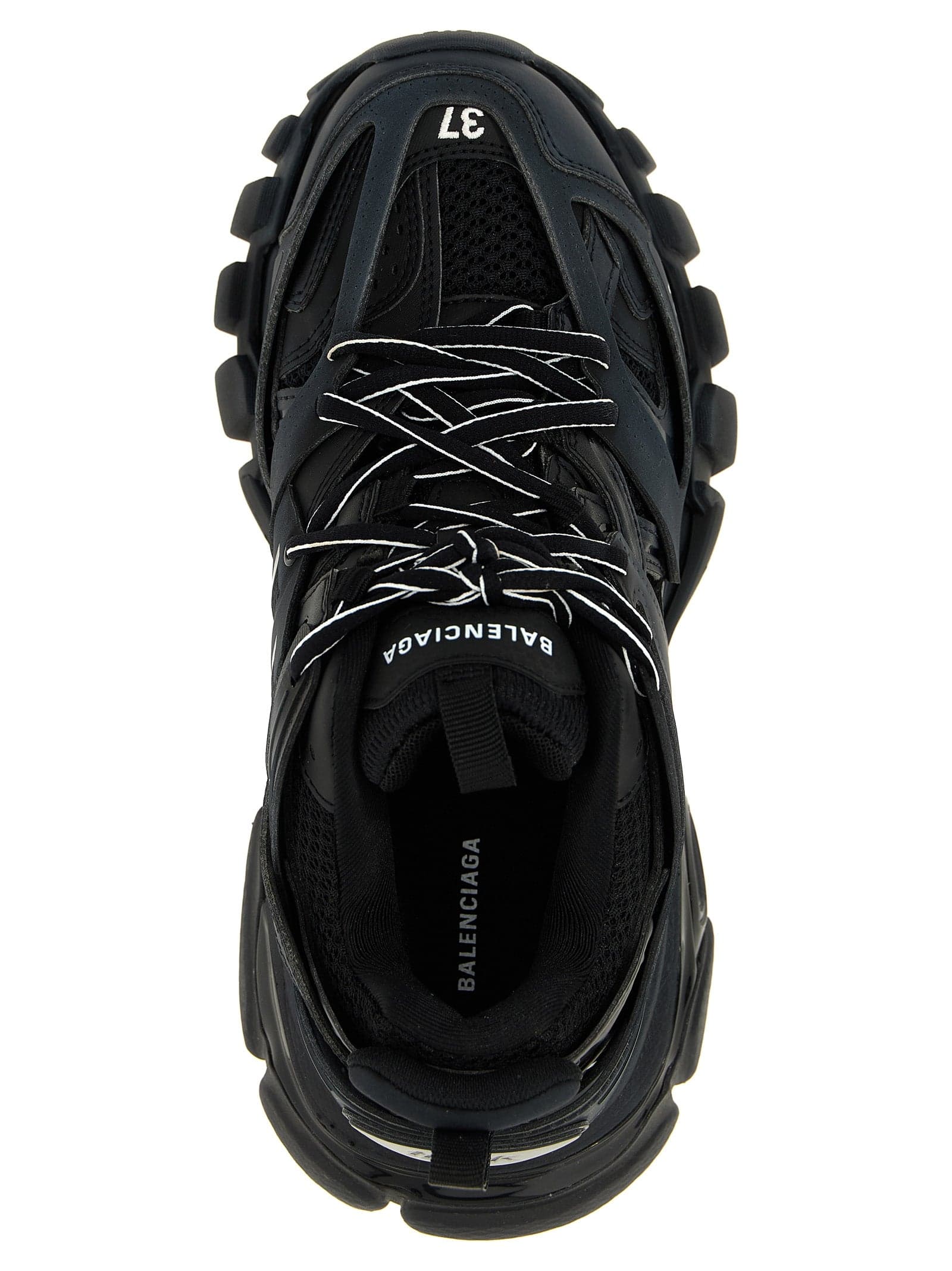 Balenciaga Black Polyethylene Athletic Sneakers - 4