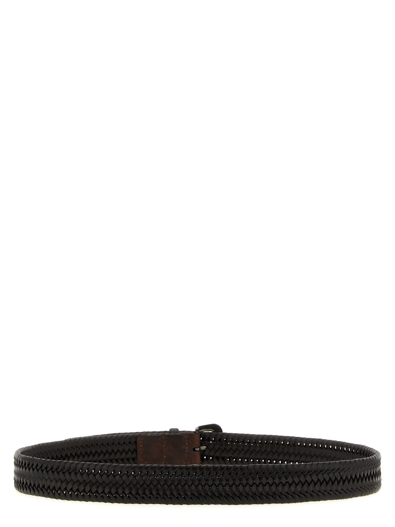 Brunello Cucinelli Brown Leather Regular Belt - 2