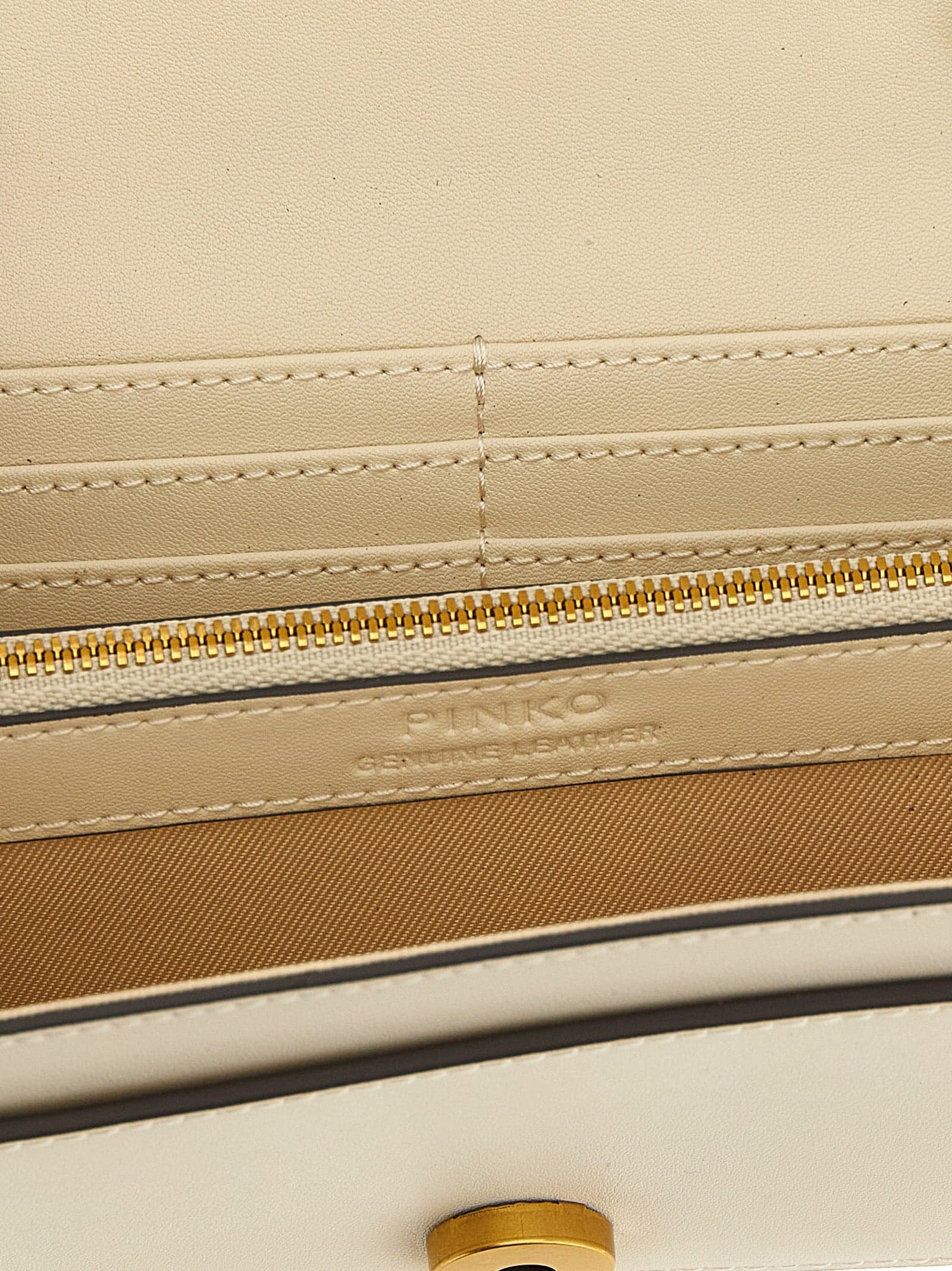 PINKO White Calfskin Cardholder - 4