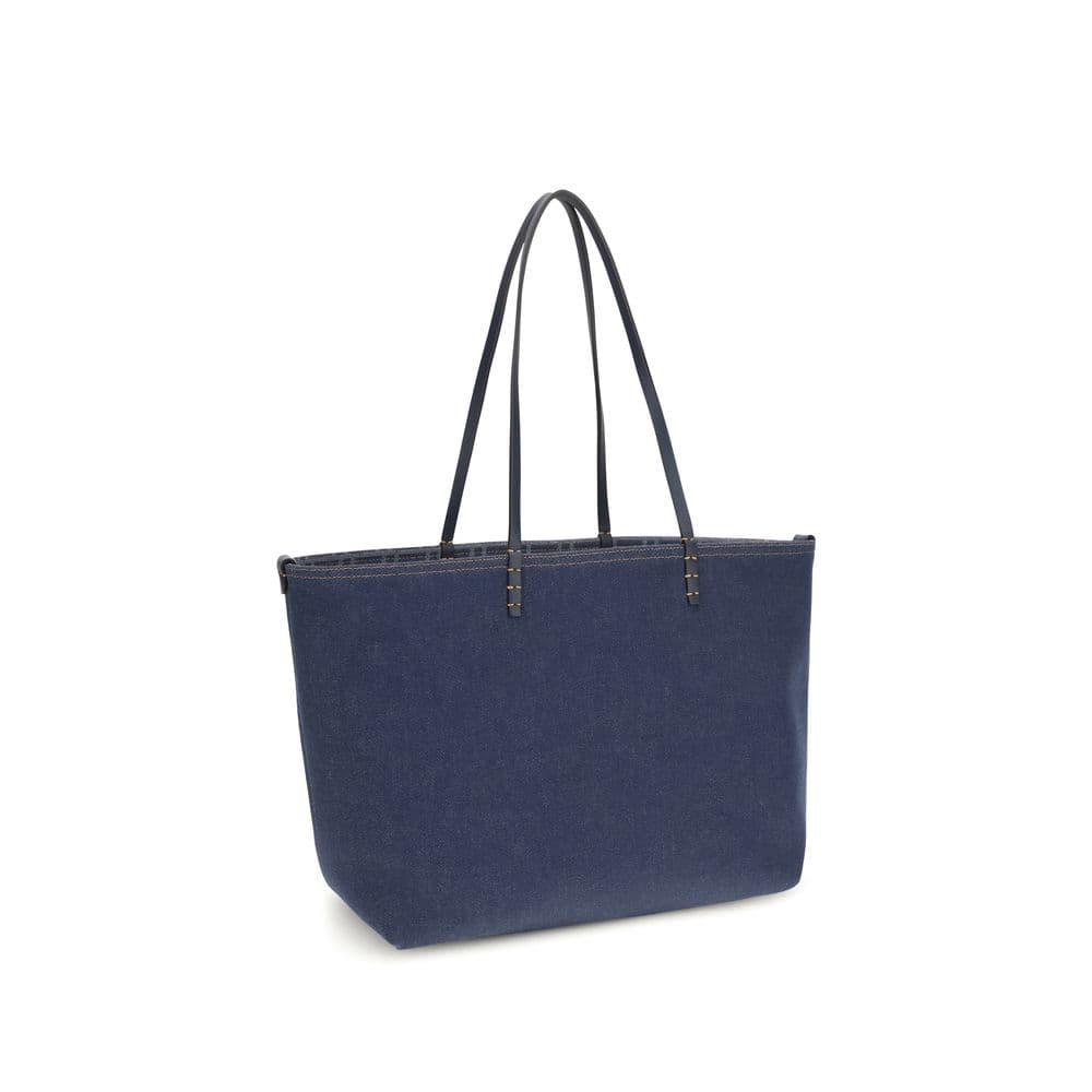 Fendi Blue Cotton Shoulder Bag - 2