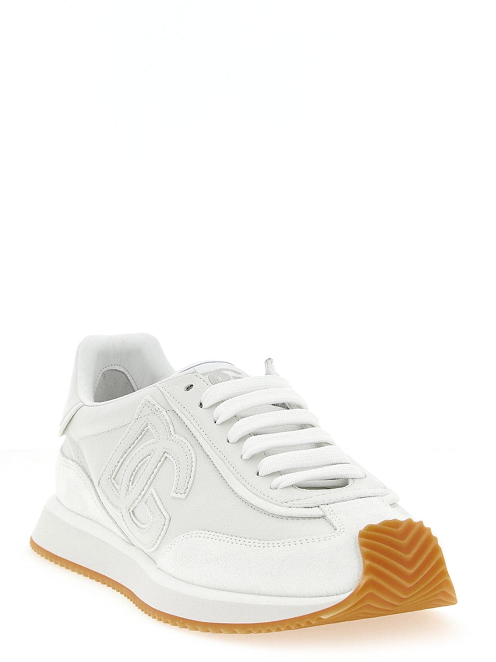 Dolce & Gabbana White Calfskin Low Top Sneakers - 2