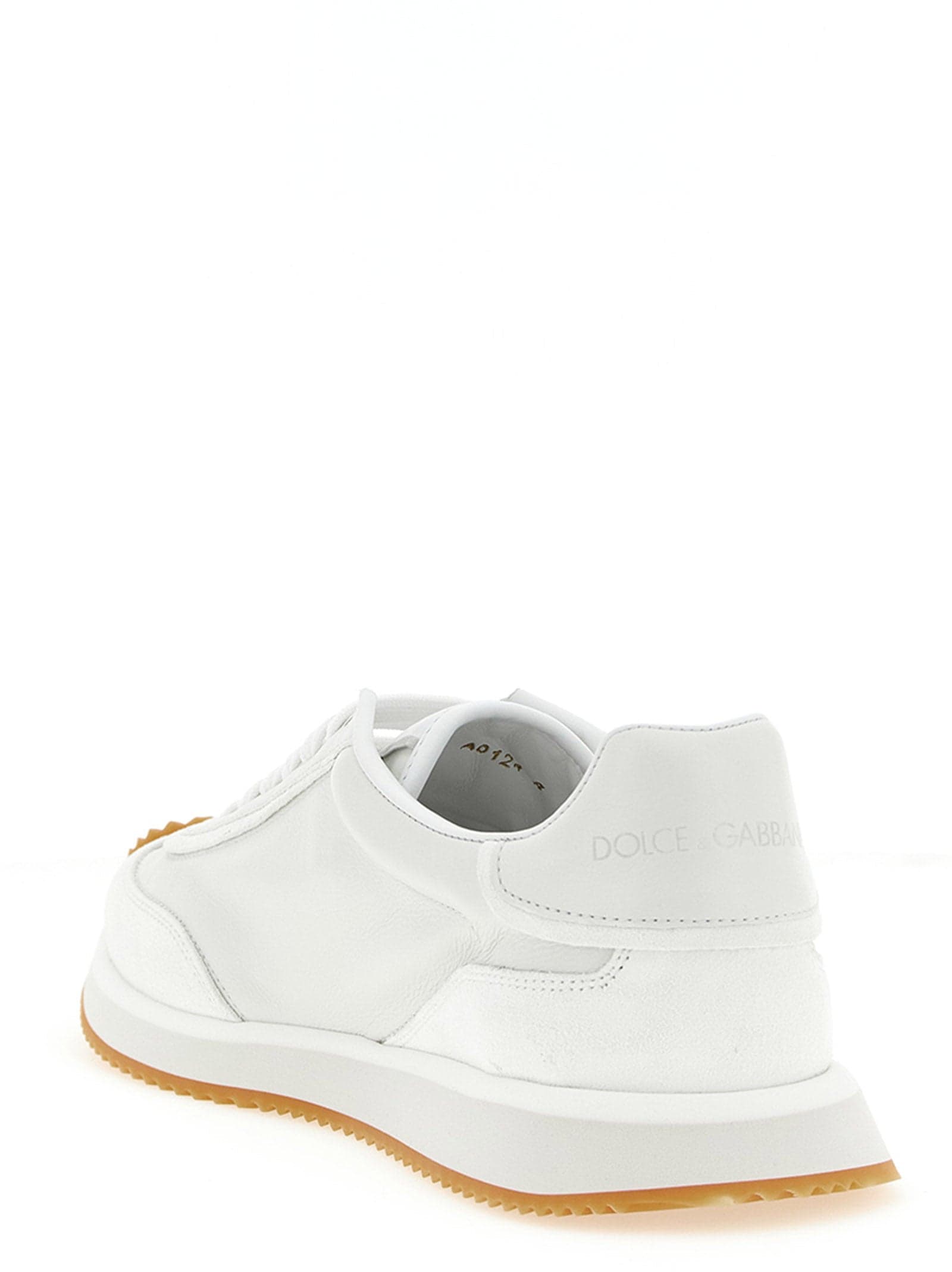 Dolce & Gabbana White Calfskin Low Top Sneakers - 3