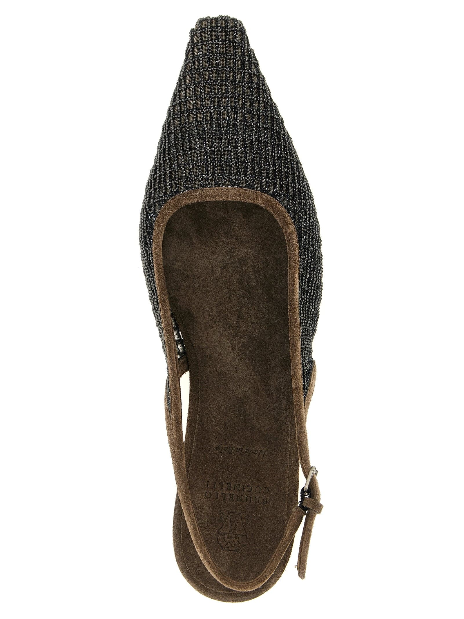 Brunello Cucinelli Brown Calfskin Ballet Flats - 4