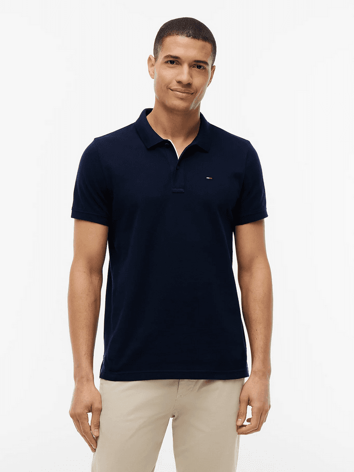 Tommy Hilfiger polo slim fit uomo blu notte - 2