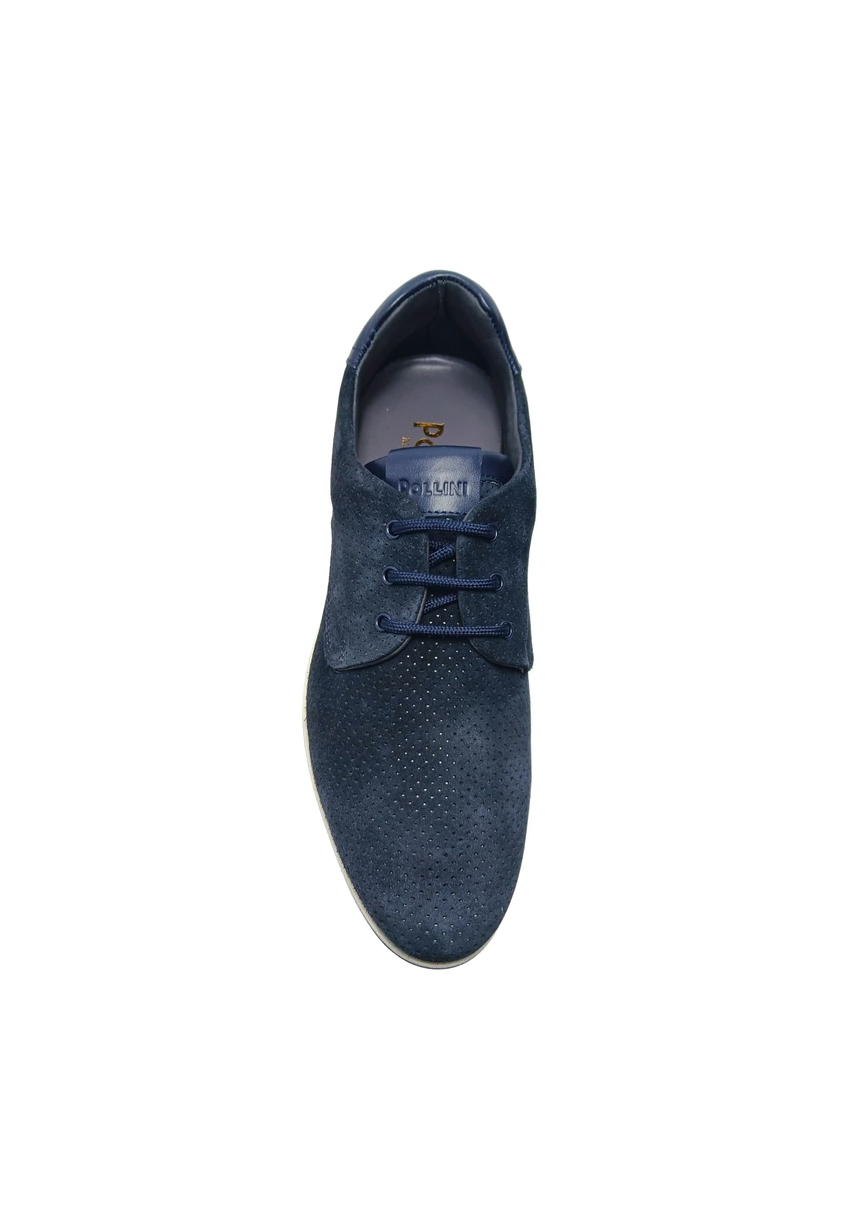 POLLINI PB10342G9ECFV75A Pollini Uomo Camoscio Blu - 3