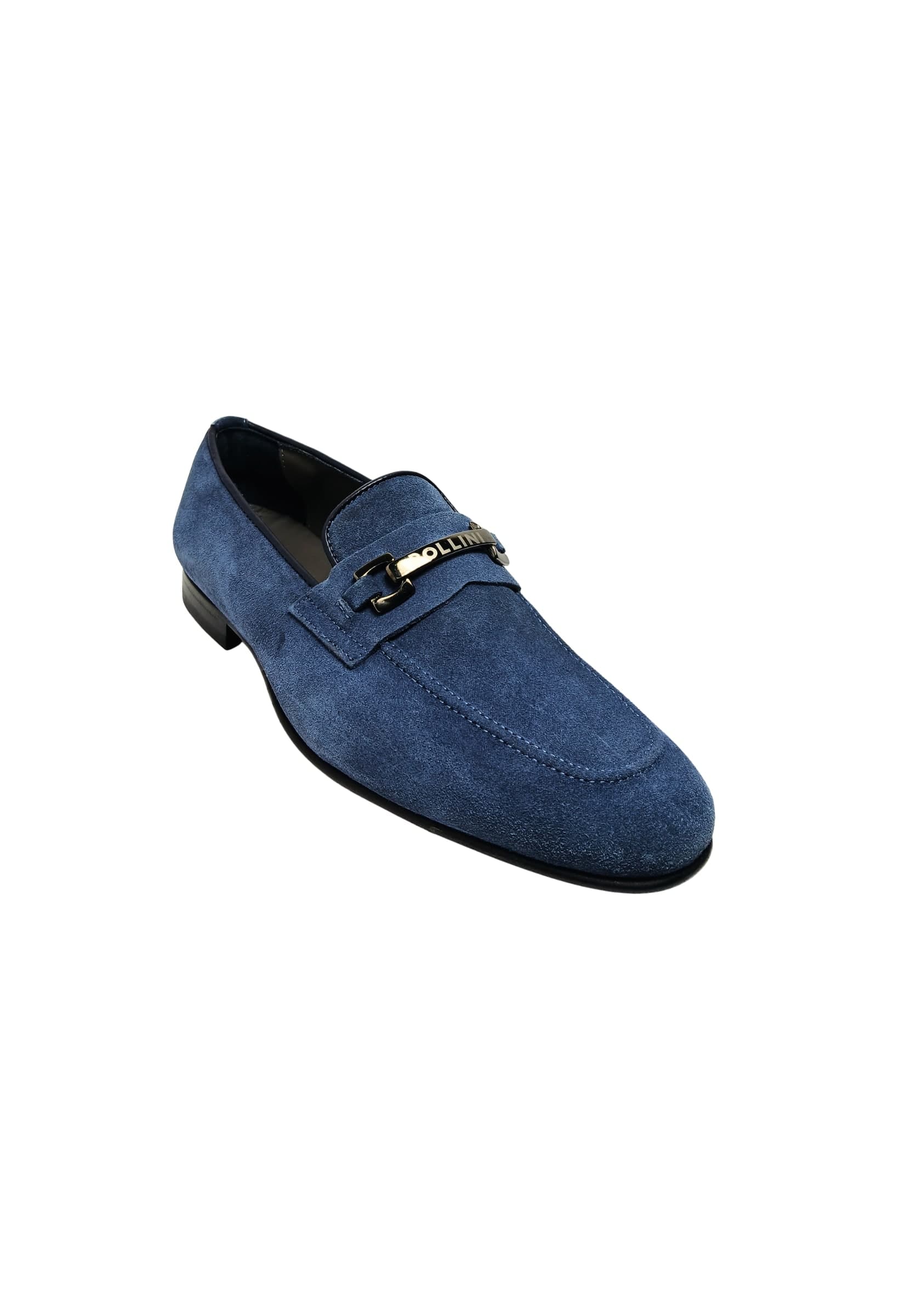 POLLINI pb10052m9ecam709 Pollini Uomo Camoscio Blu - 2