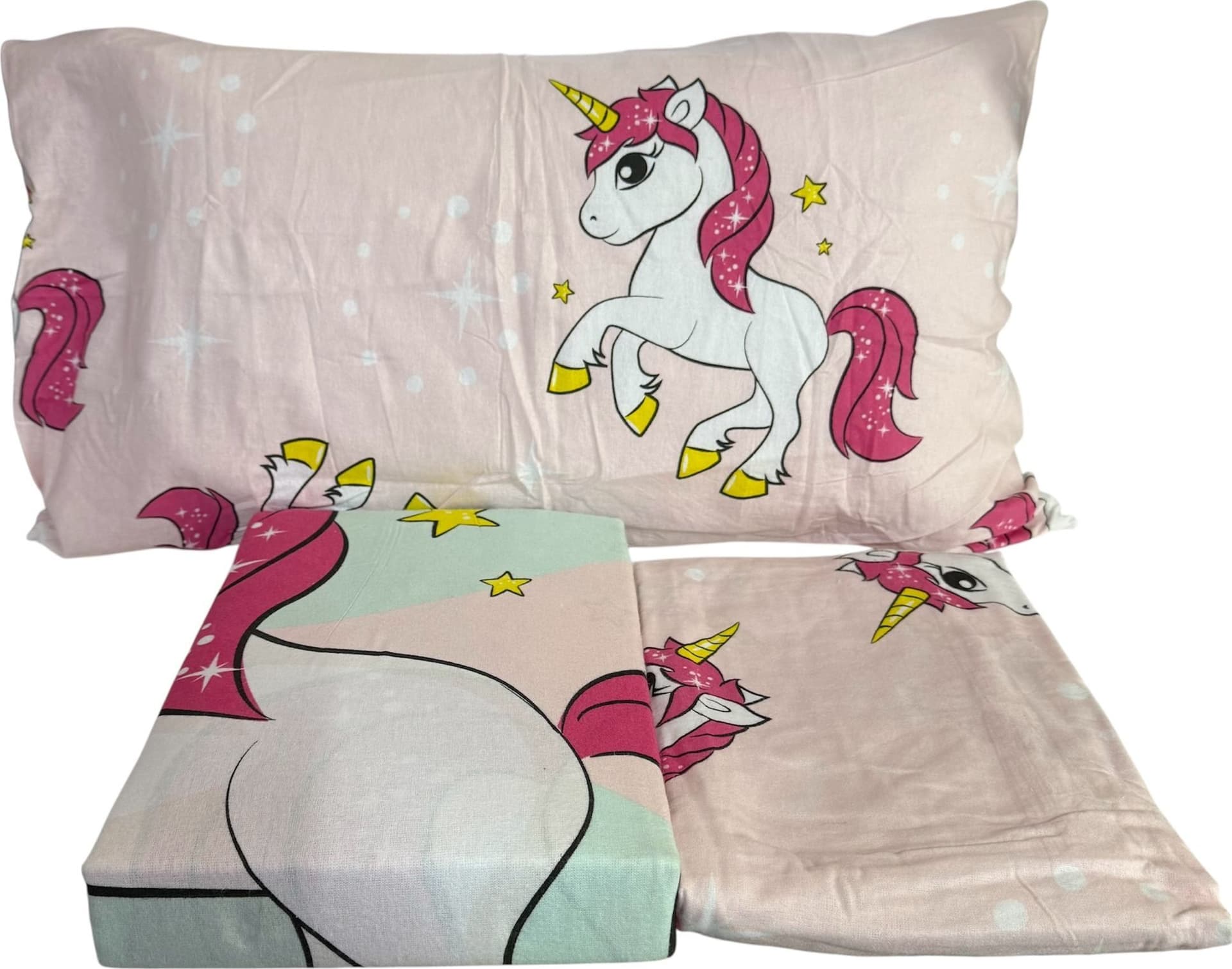 Completo Lenzuola Singolo Unicorn Valley – 100% Cotone