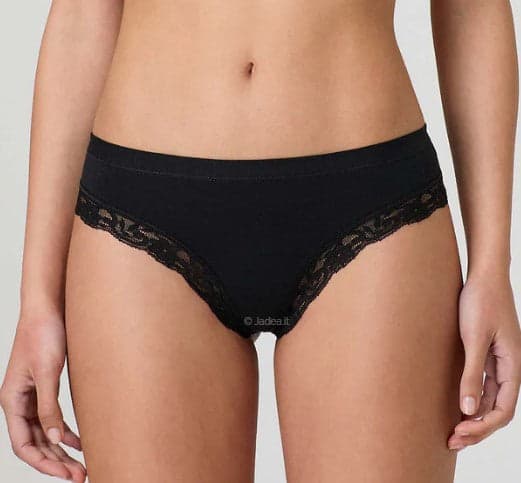 Perizoma Donna in Cotone Modal con Fascia e Pizzo – Articolo 519 - 1