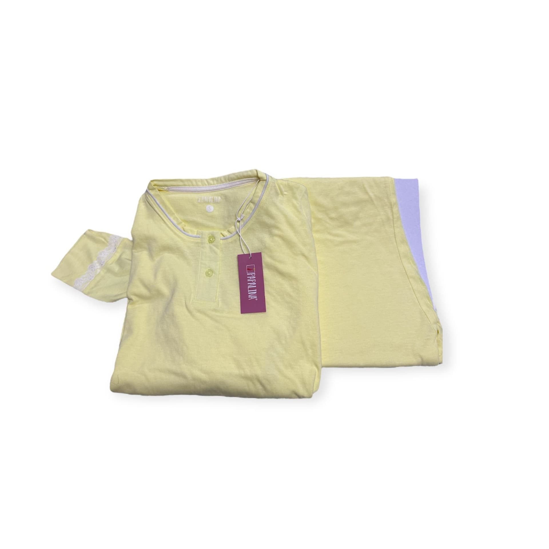 Pigiama Donna Papalina Marlena PDM 473 in Caldo Cotone – Manica e Pantalone Lungo - 2