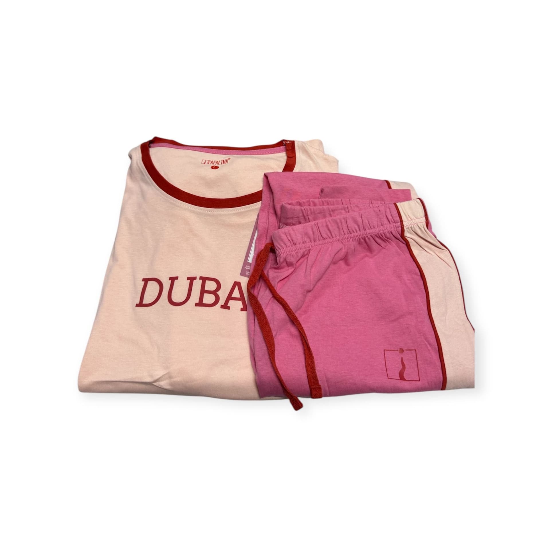 Pigiama Donna Papalina Dubai PDM 462 in Caldo Cotone – Manica e Pantalone Lungo - 2