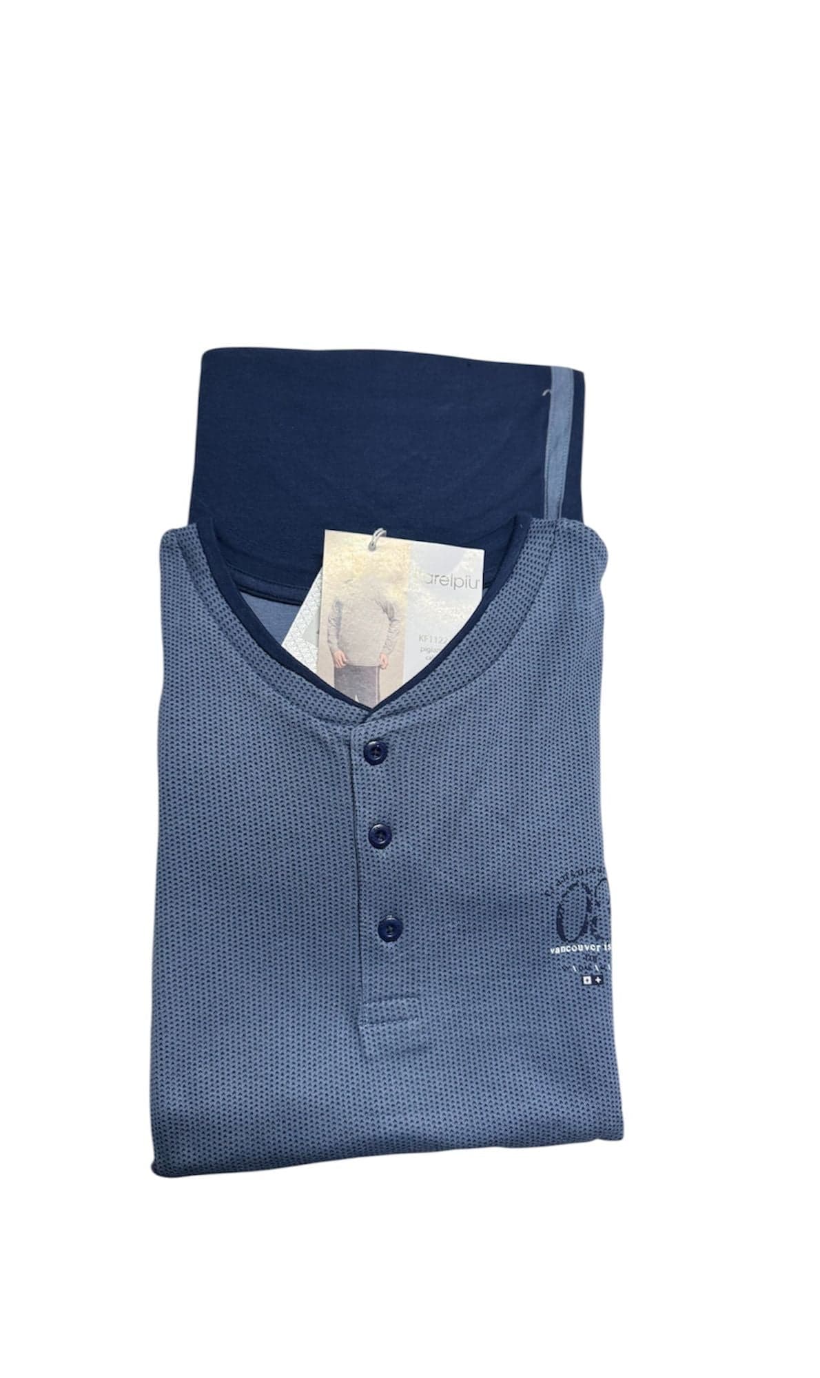 Pigiama Uomo Autunno/Inverno Karelpiù KF1121 PLU-1 – Caldo Cotone Interlock - 2
