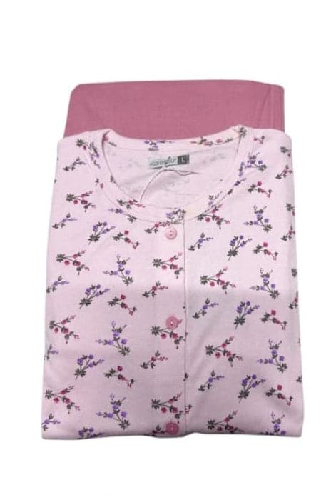 Pigiama Donna Caldo Cotone Karelpiù KF5001PLDA – Modello Floreale - 2