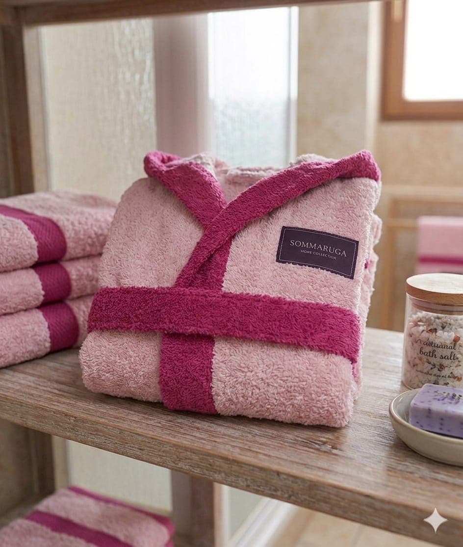 Accappatoio Bimbo/a Ragazzo/a Sommaruga in Spugna di Cotone 460 GSM Morbido e Assorbente - 11