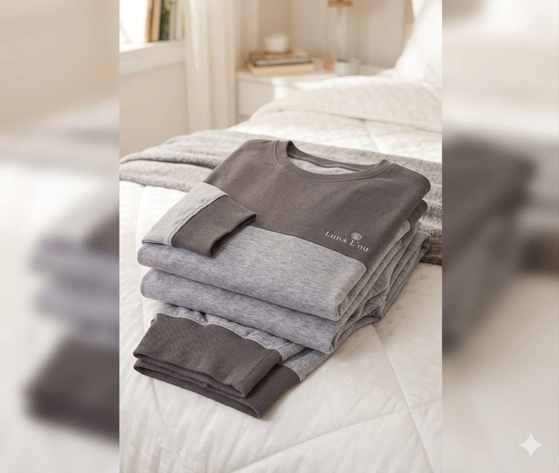 Pigiama Uomo Luna Lounge Vittore in Cotone Jersey con Maglia Manica Lunga e Pantalone - 2